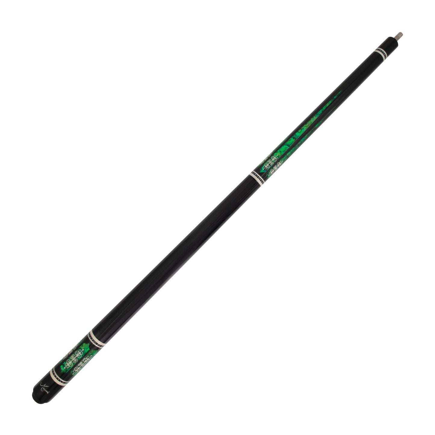 21st Century 3 Black Green Meucci Pool Cue Full