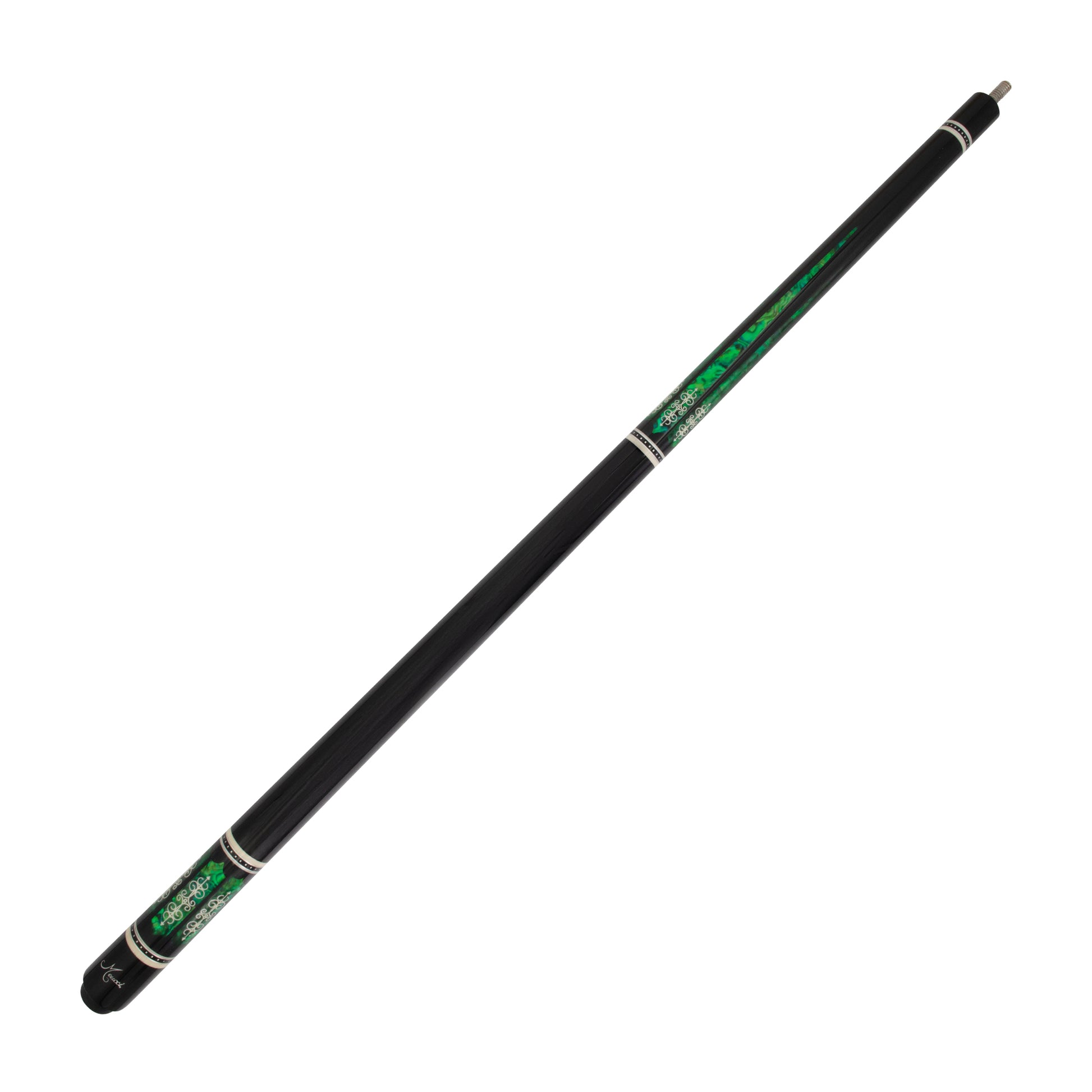 21st Century 3 Black Green Meucci Pool Cue Full
