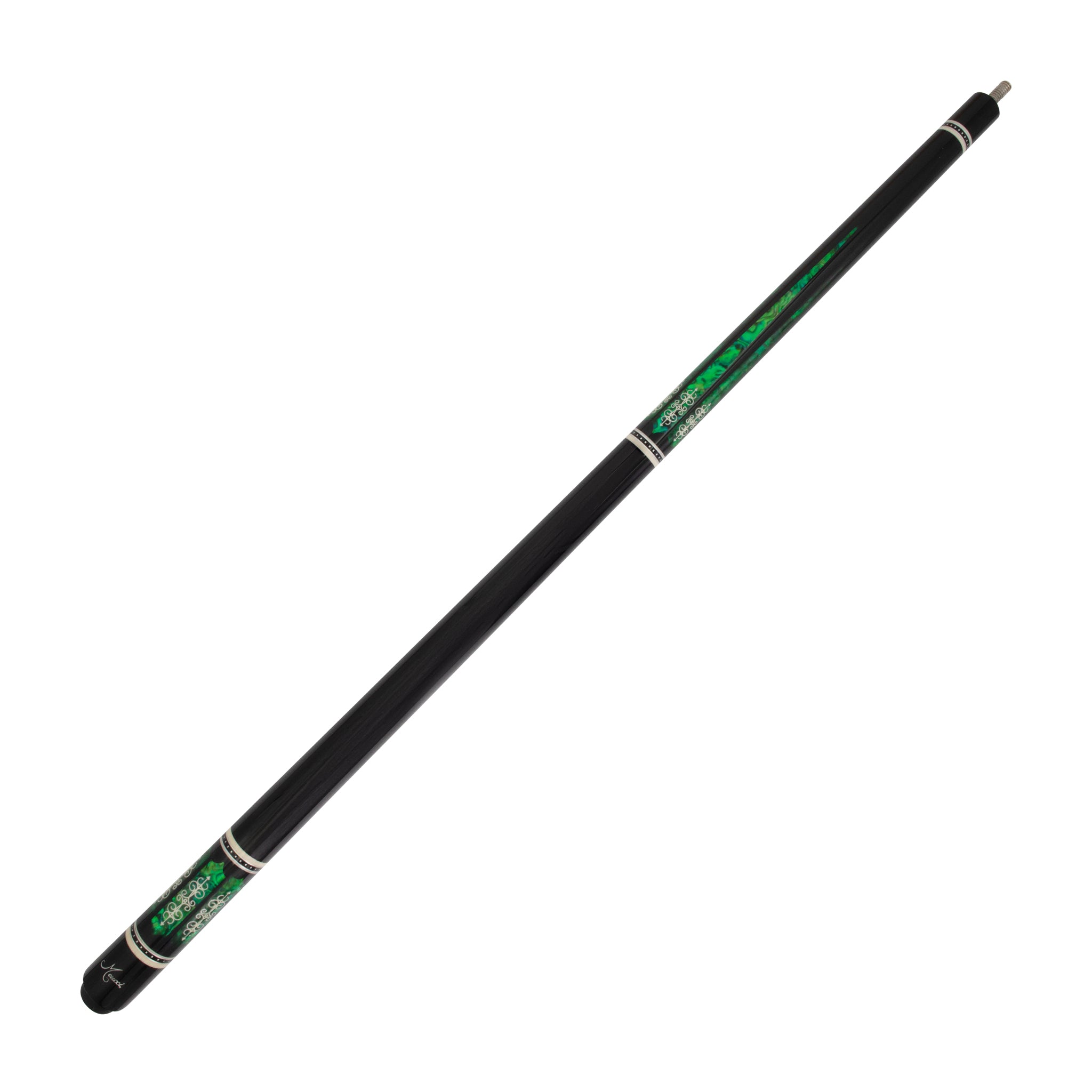 21st Century 3 Black Green Meucci Pool Cue Full