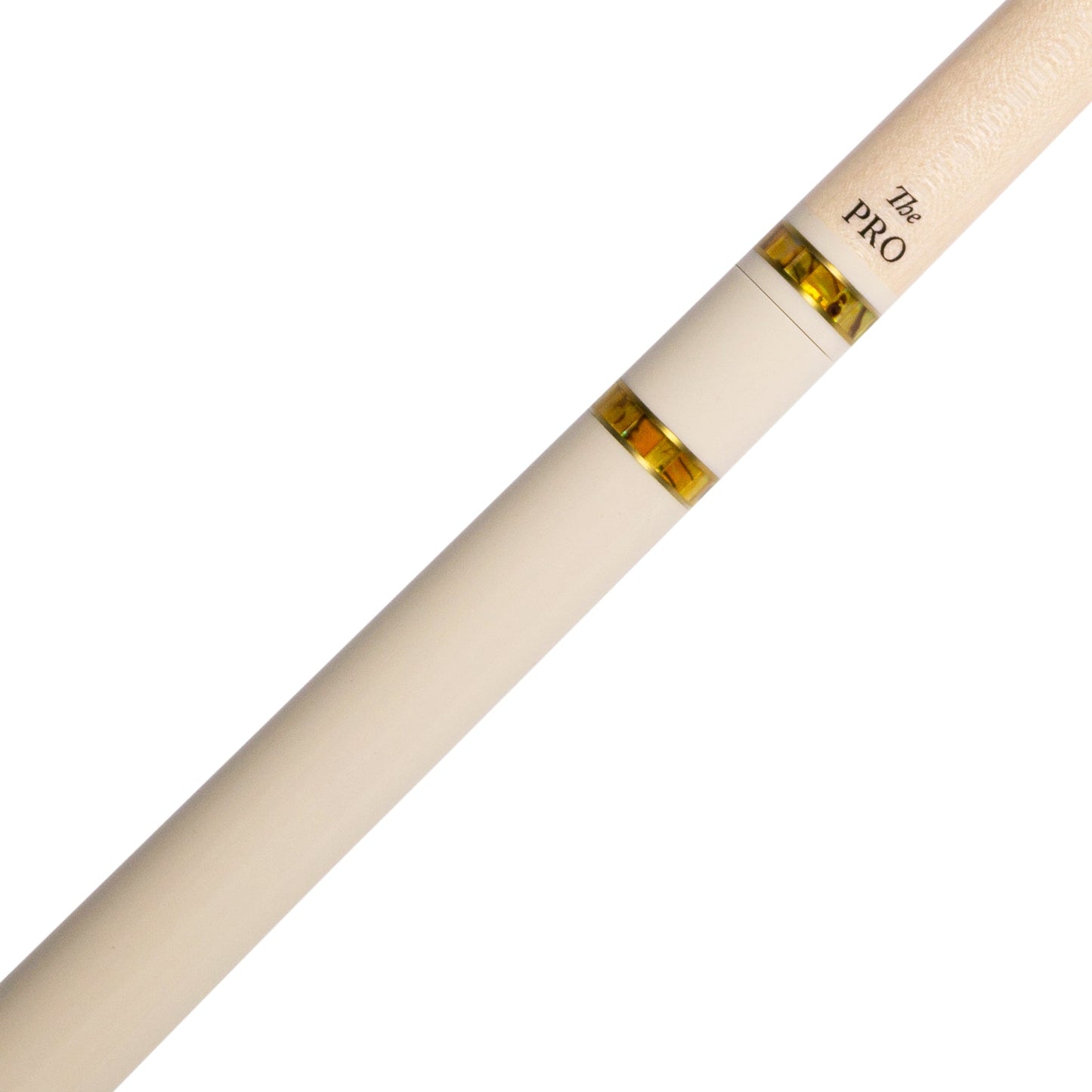 BMC Glass Rose White and Yellow Meucci Pool Cue Joint