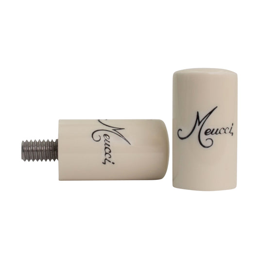 Meucci Pool Cue Joint Protectors - Solid White