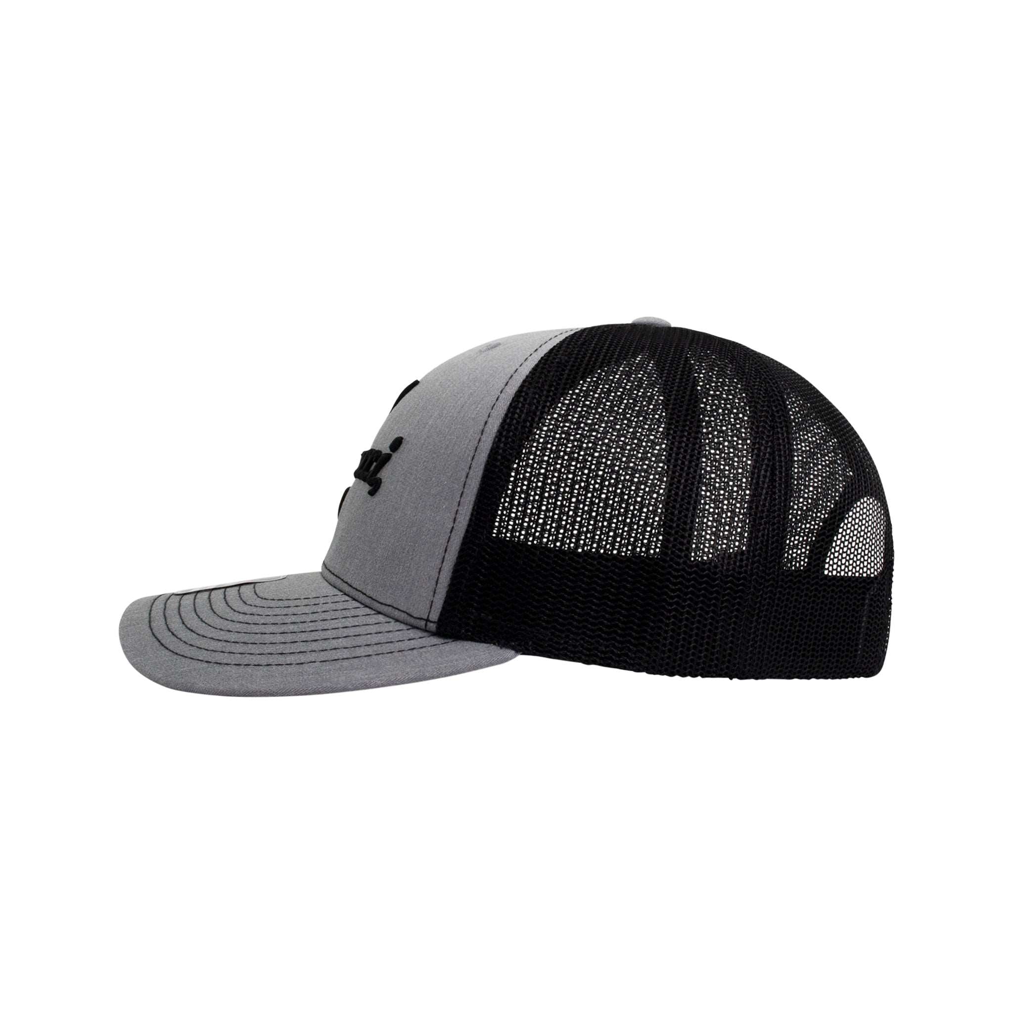 Meucci Trucker Hat - Heather/Black - Left Side