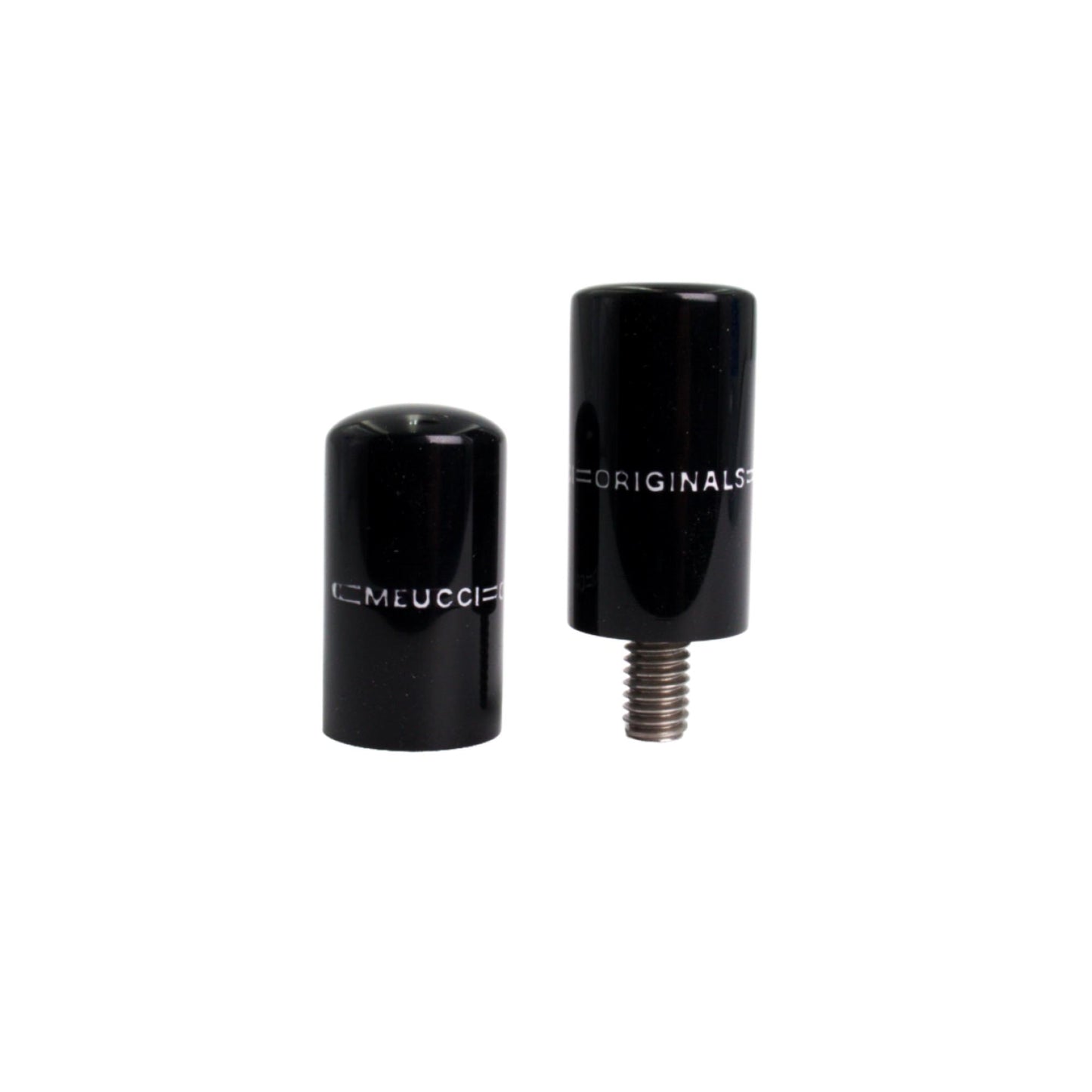 Meucci Pool Cue Joint Protectors - Solid Black Originals