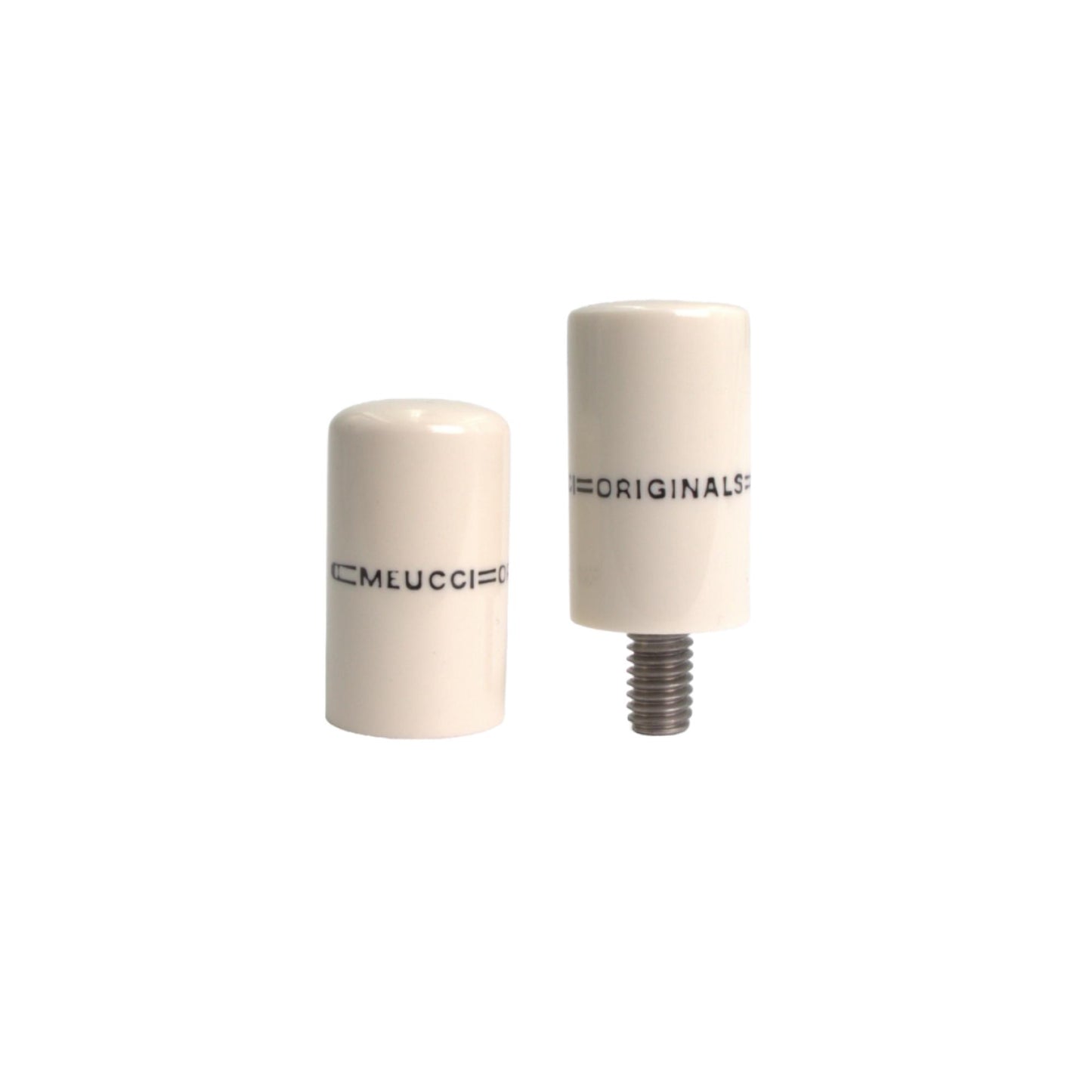 Meucci Pool Cue Joint Protectors - Originals Solid White