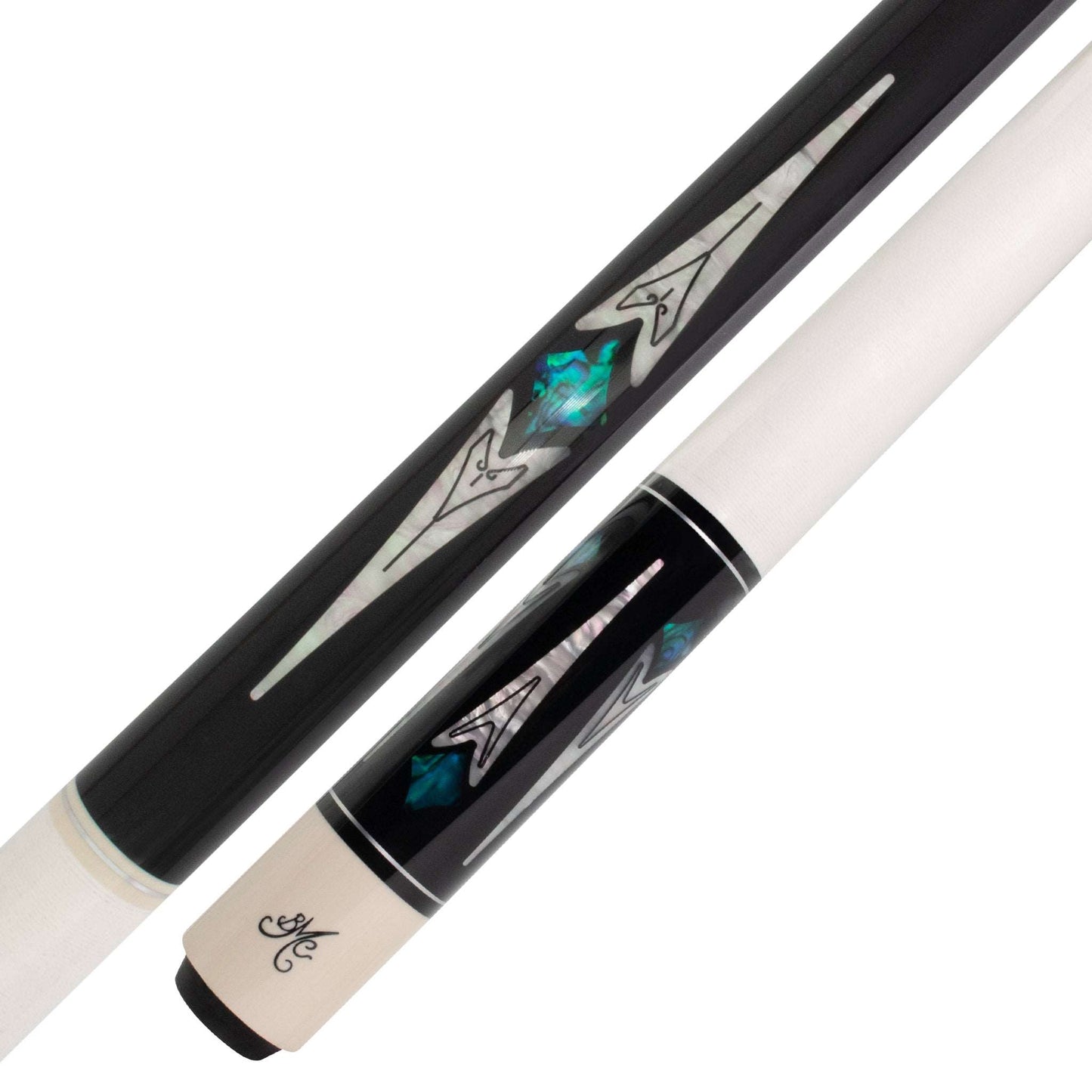 SW Bar Box 3 Black Blue Meucci Pool Cue Butt and Forearm