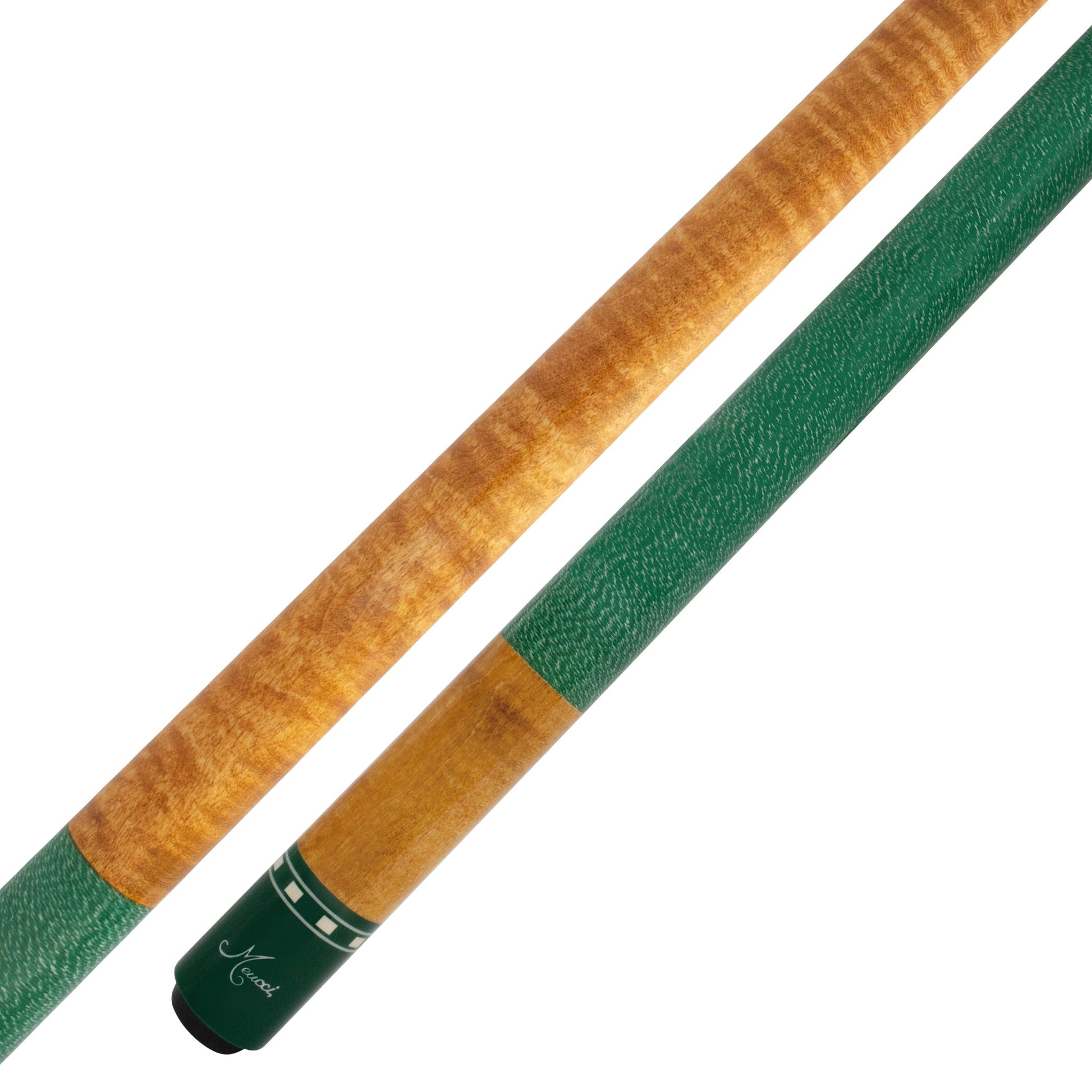 Summer Series 15 Green Antique Meucci Pool Cue Butt and Forearm