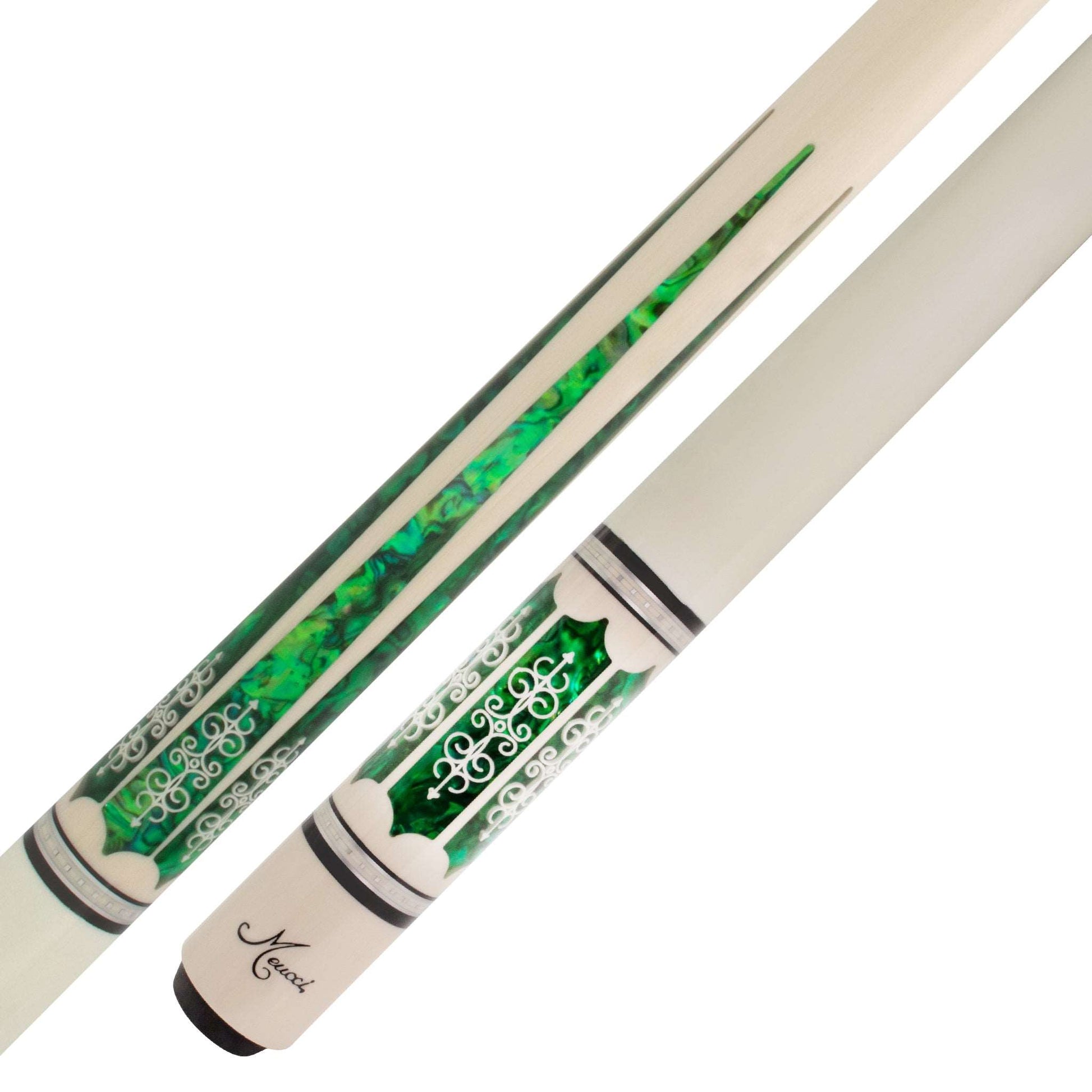 21st Century 3 Green Meucci Pool Cue Butt and Forearm