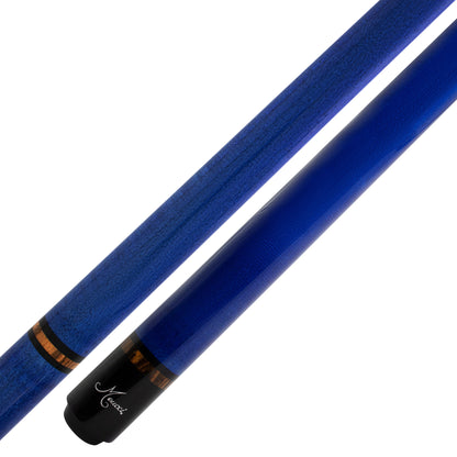 All Natural Wood 1 Black Blue Meucci Pool Cue Butt and Forearm