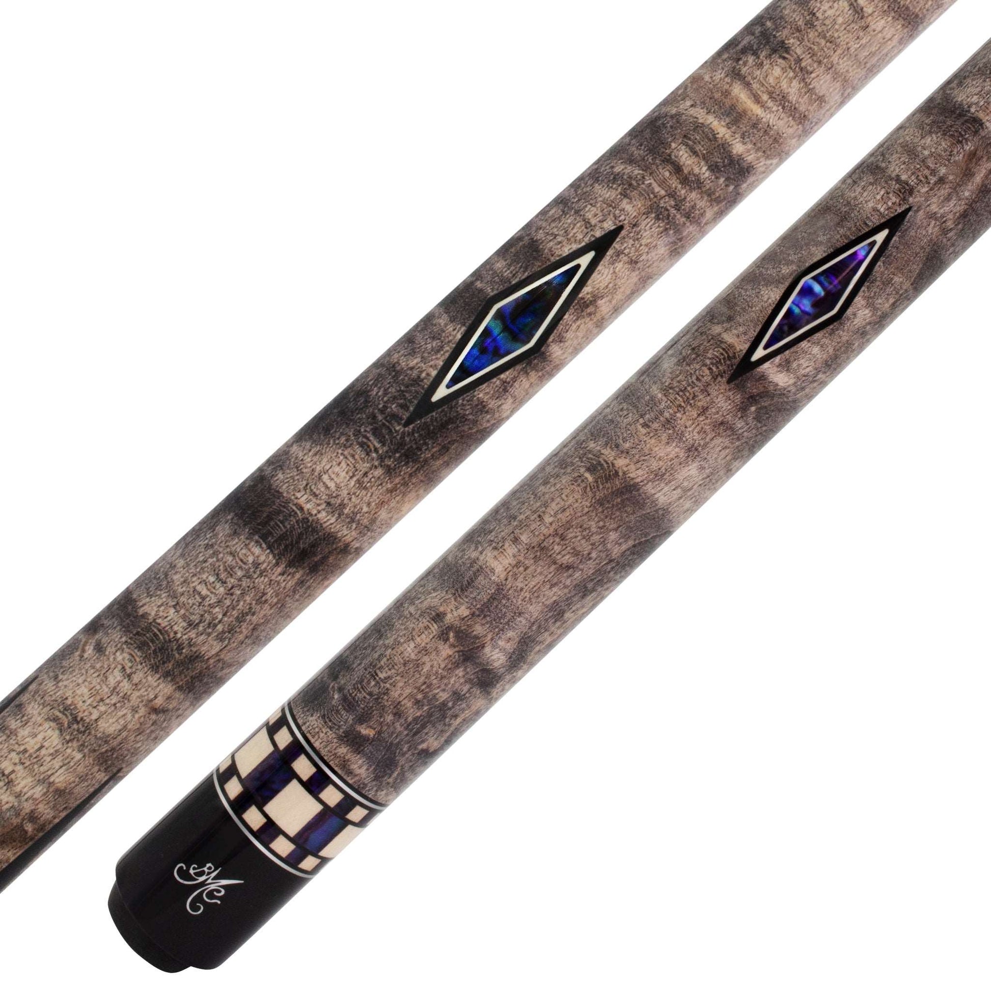 BMC Mini Diamond Blue Meucci Pool Cue Butt and Forearm