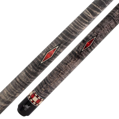 BMC Mini Diamond Red Meucci Pool Cue Butt and Forearm
