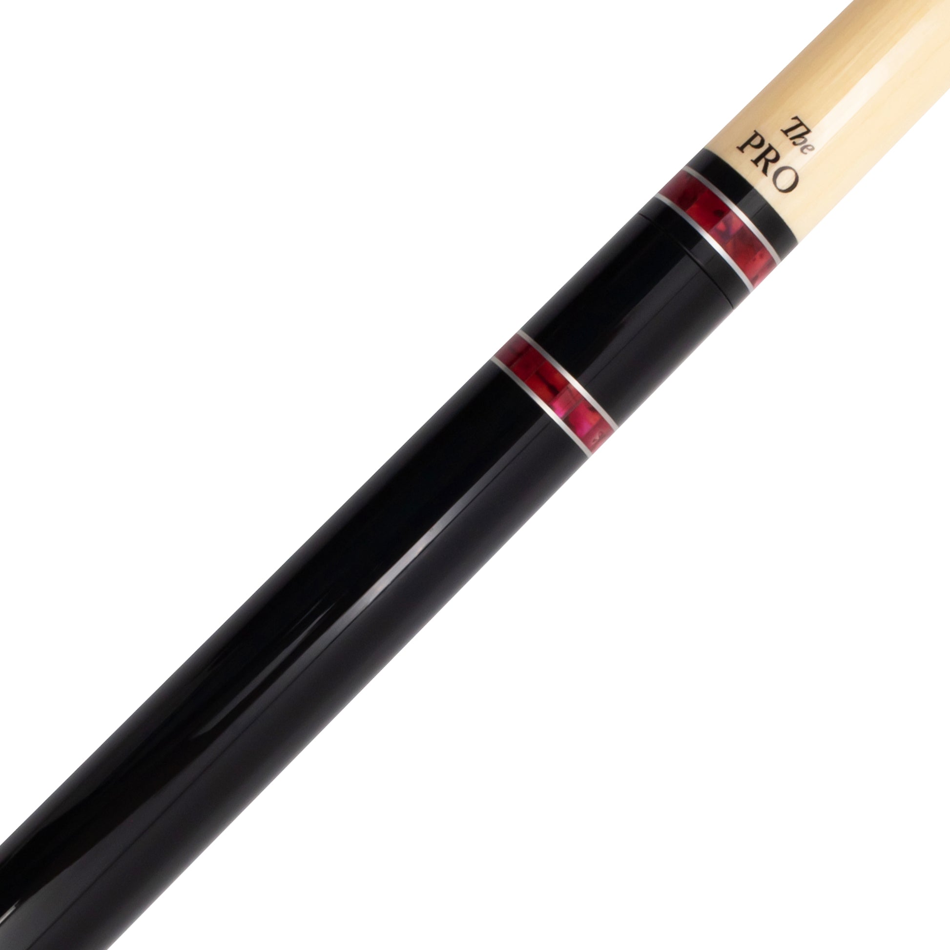 BMC Glass Rose Black and Pink Meucci Pool Cue Joint