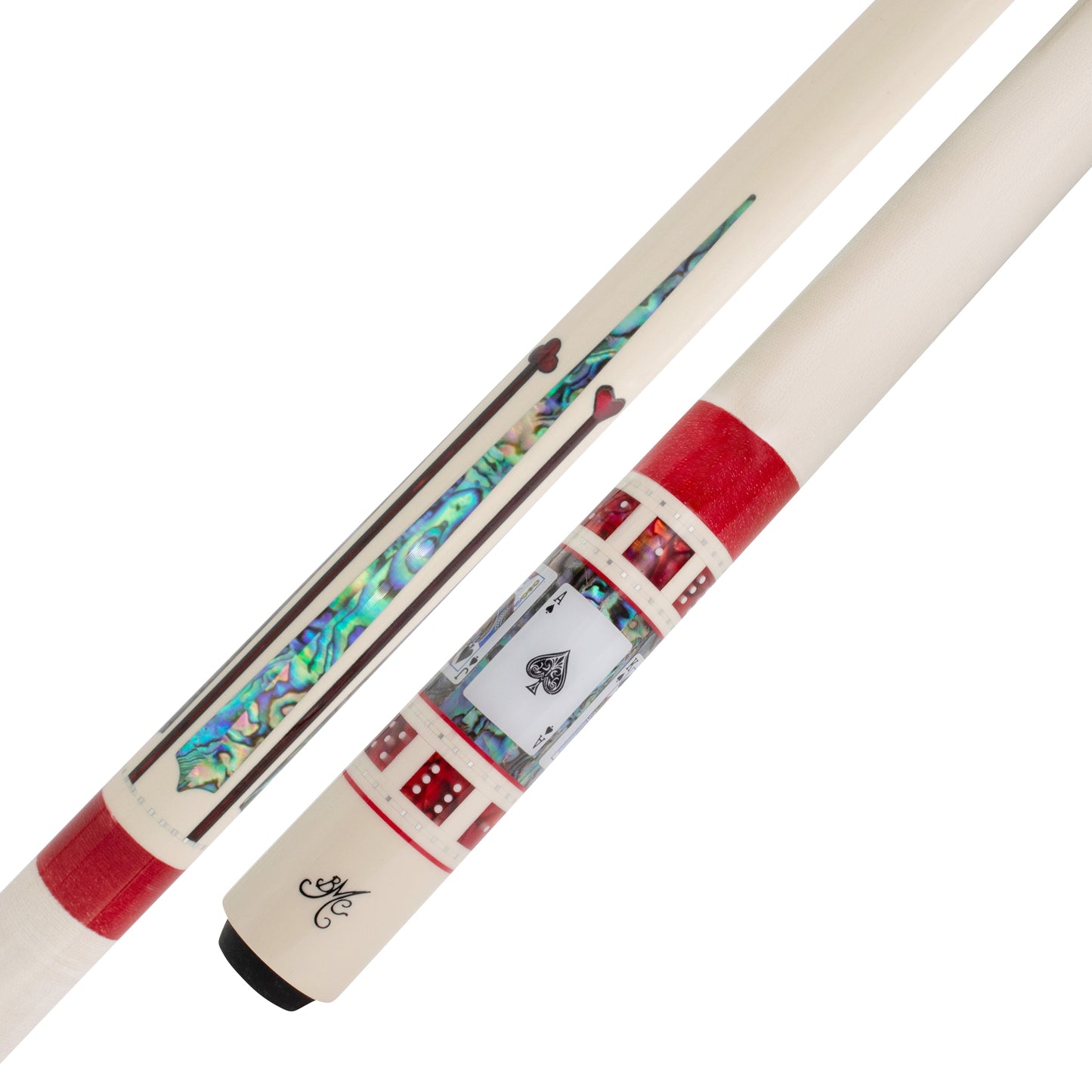 BMC Casino 1 White Meucci Pool Cue Butt and Forearm