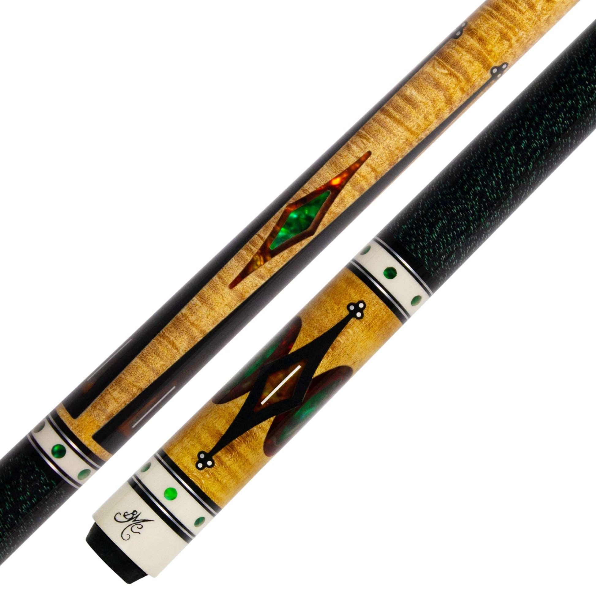 Curly Hornet Meucci Pool Cue Butt and Forearm