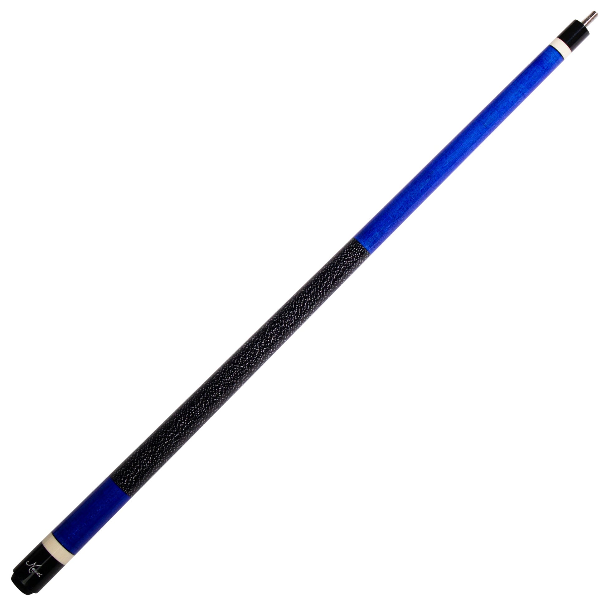 European Blue Meucci Pool Cue Full