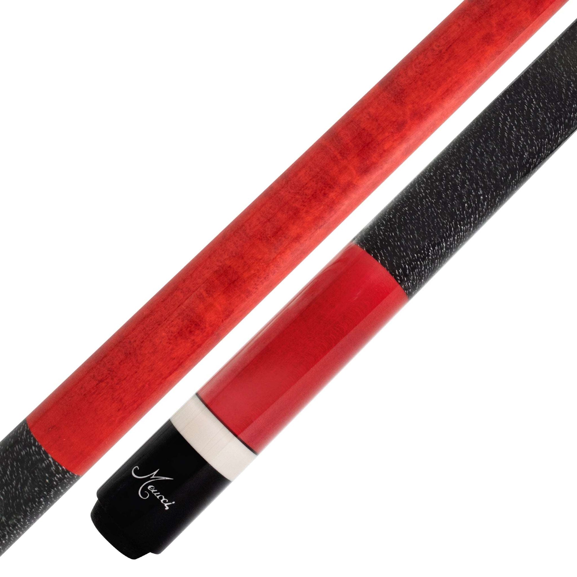European Red Meucci Pool Cue Butt and Forearm