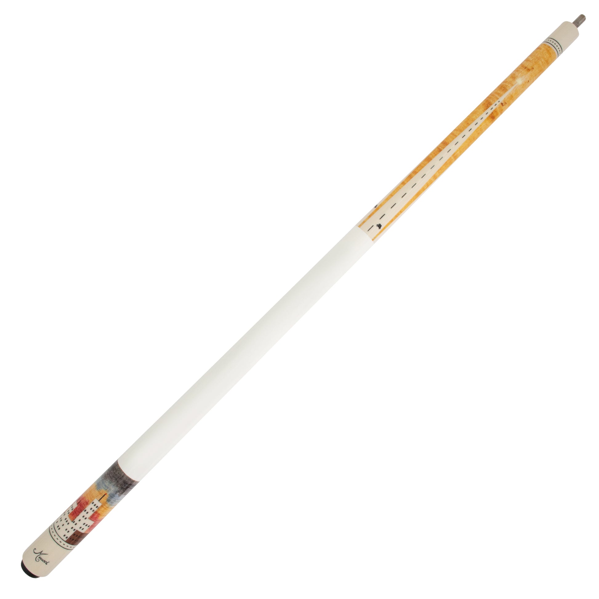 Hall of Fame 6 White Meucci Pool Cue Full