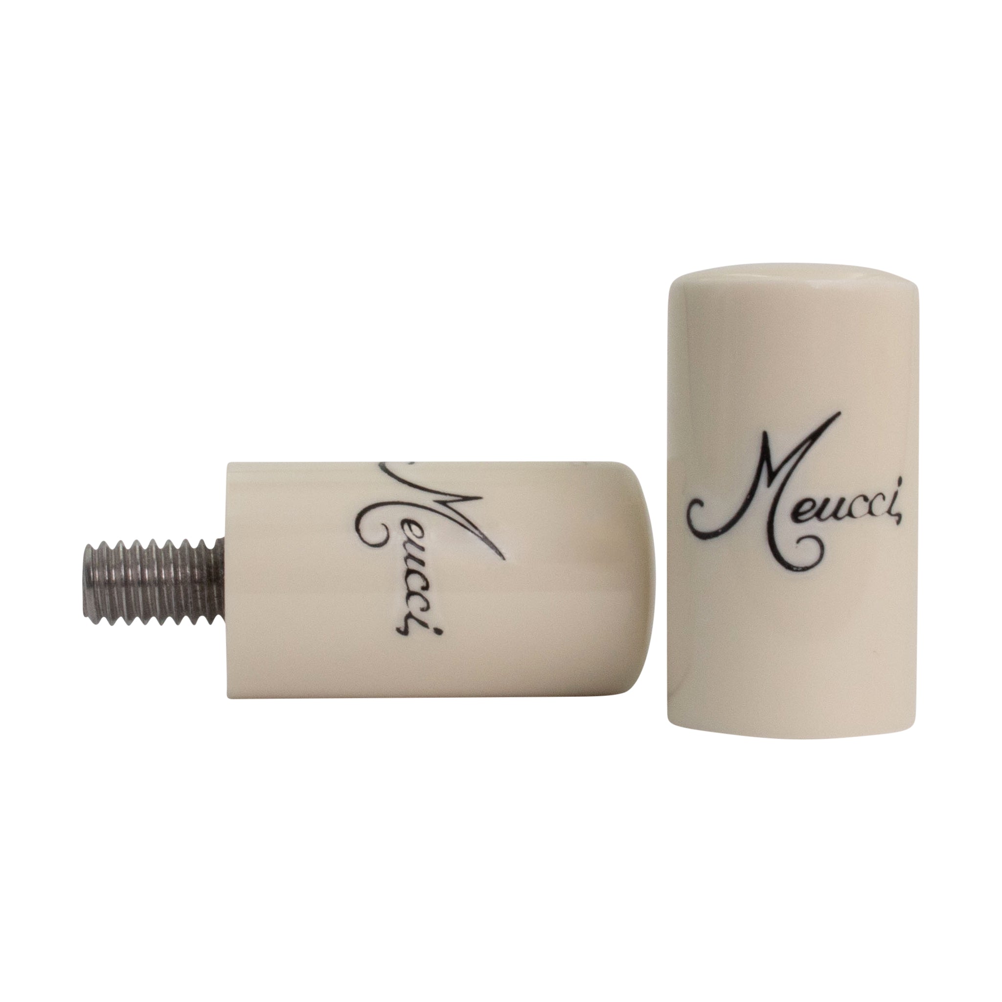Meucci Pool Cue Joint Protectors - Solid White