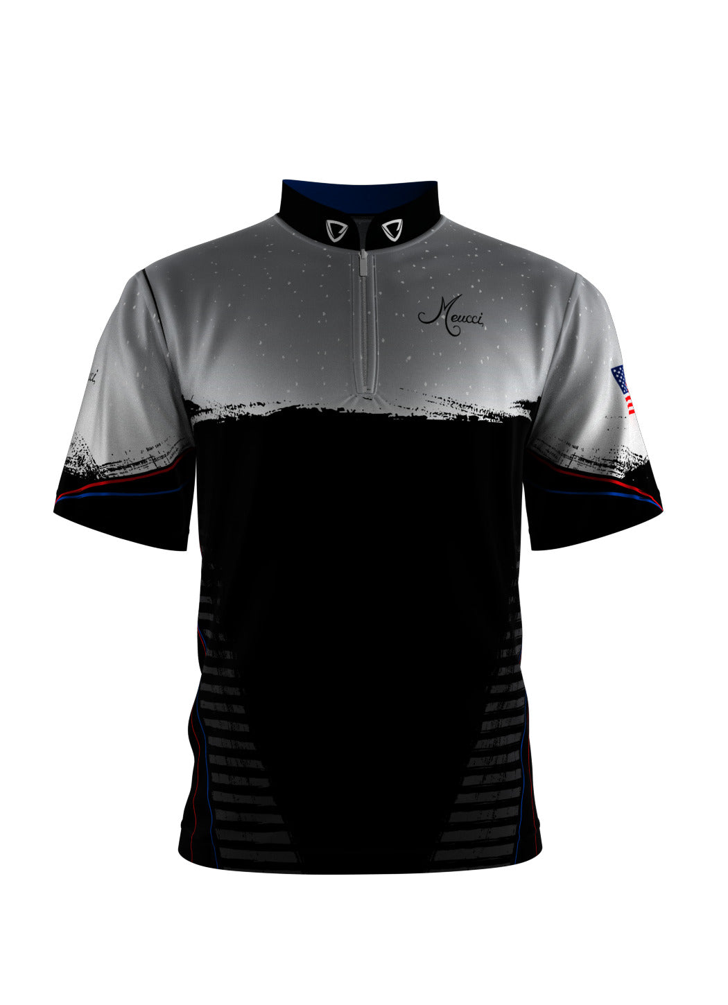 Meucci Team Jersey (Ultimate Team Gear) - Front - Silver/Black