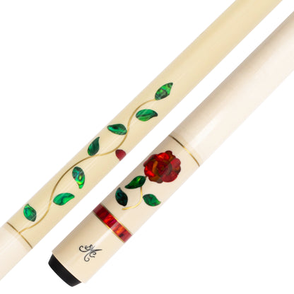 BMC Glass Rose Meucci Pool Cue Butt and Forearm