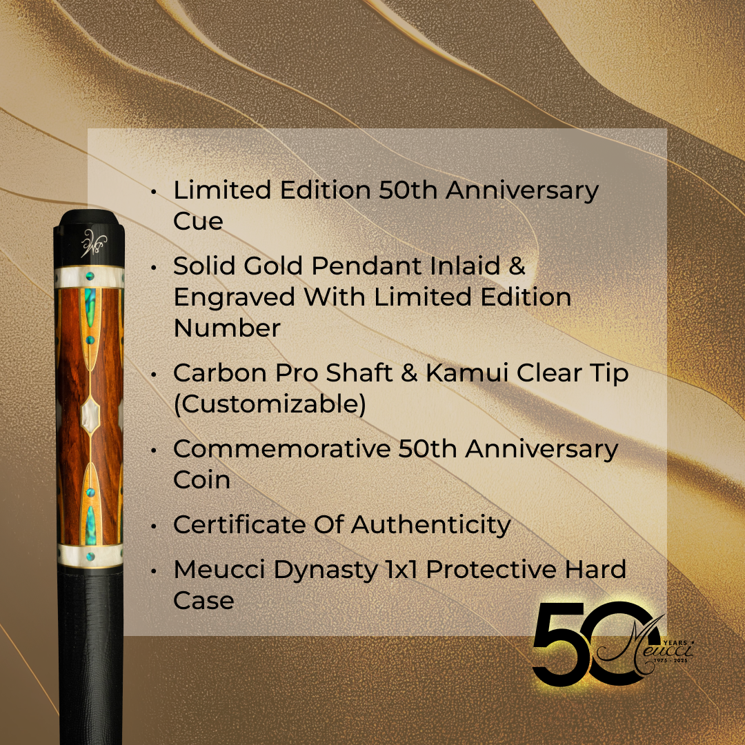 Meucci 50th Anniversary Limited Edition Cue
