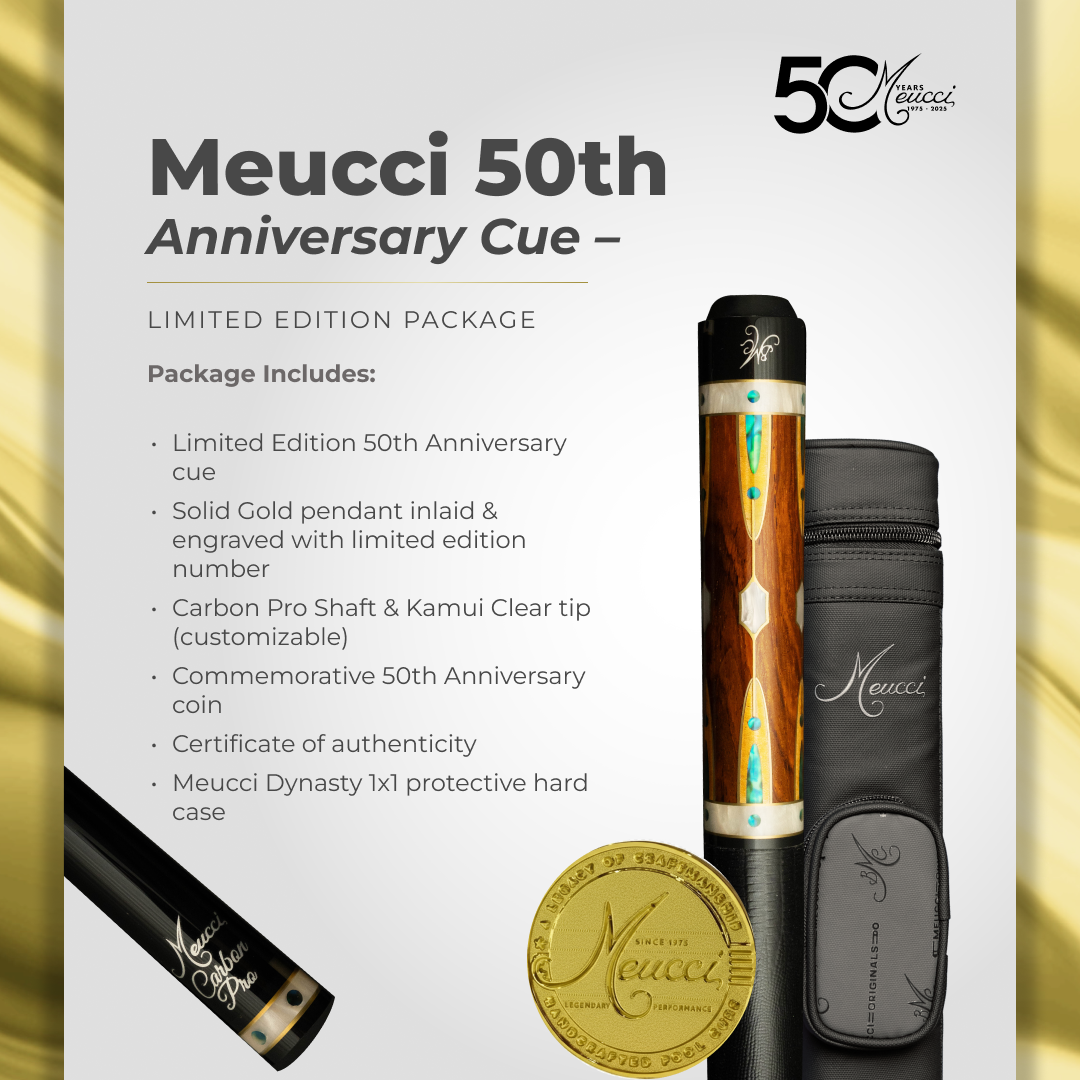 Meucci 50th Anniversary Limited Edition Cue